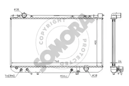 Радиатор, охлаждение двигателя SOMORA купить