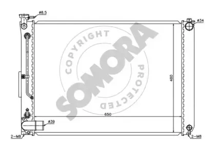 Радиатор, охлаждение двигателя SOMORA купить