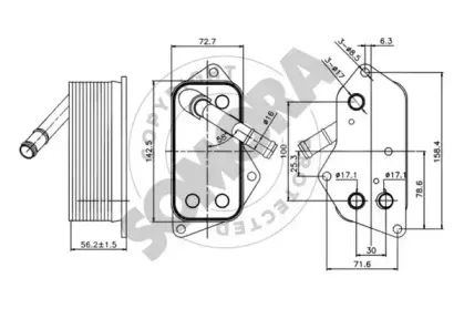 масляный радиатор, двигательное масло SOMORA купить