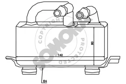 Масляный радиатор, автоматическая коробка передач SOMORA купить