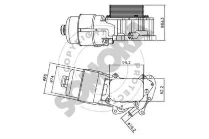 масляный радиатор, двигательное масло SOMORA купить