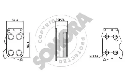 масляный радиатор, двигательное масло SOMORA купить