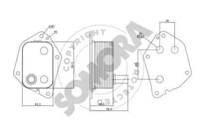 масляный радиатор, двигательное масло SOMORA купить