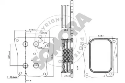 масляный радиатор, двигательное масло SOMORA купить