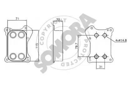 масляный радиатор, двигательное масло SOMORA купить