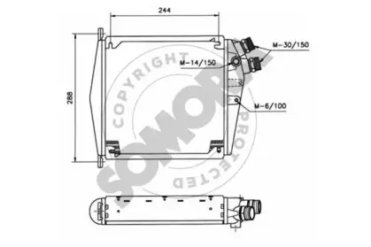 масляный радиатор, двигательное масло SOMORA купить