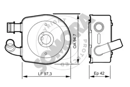 Масляный радиатор, автоматическая коробка передач SOMORA купить