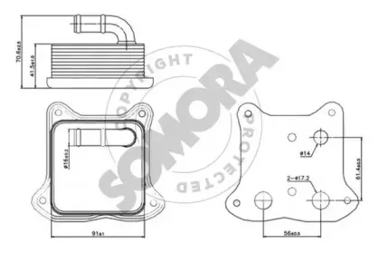 масляный радиатор, двигательное масло SOMORA купить