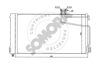 Конденсатор, кондиционер SOMORA купить