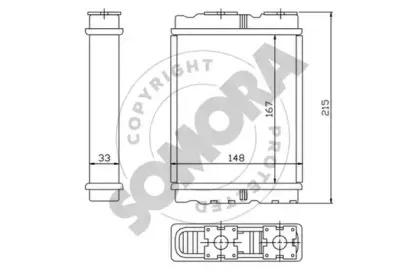 Теплообменник, отопление салона SOMORA купить