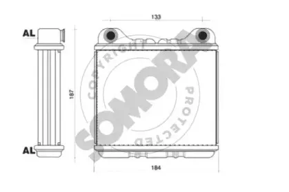 Теплообменник, отопление салона SOMORA купить
