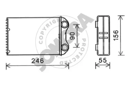 Теплообменник, отопление салона SOMORA купить