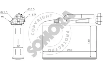 Теплообменник, отопление салона SOMORA купить