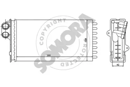 Теплообменник, отопление салона SOMORA купить