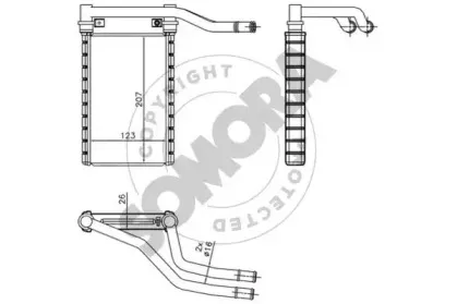 Теплообменник, отопление салона SOMORA купить