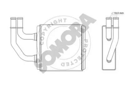 Теплообменник, отопление салона SOMORA купить