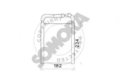 Теплообменник, отопление салона SOMORA купить