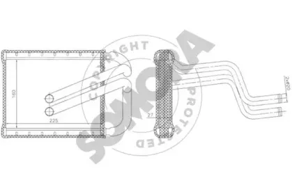 Теплообменник, отопление салона SOMORA купить
