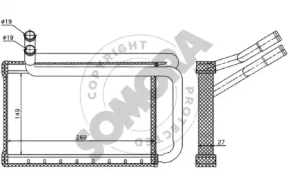 Теплообменник, отопление салона SOMORA купить