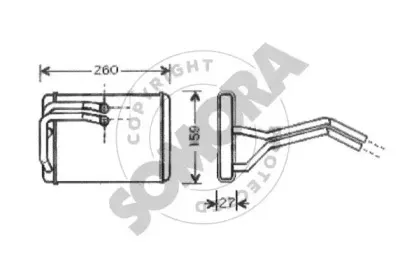 Теплообменник, отопление салона SOMORA купить