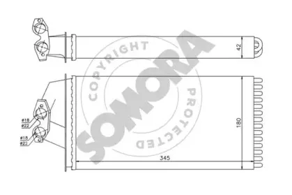 Теплообменник, отопление салона SOMORA купить