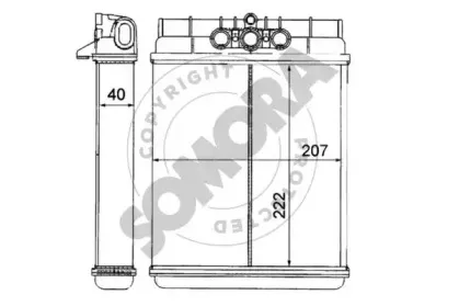 Теплообменник, отопление салона SOMORA купить