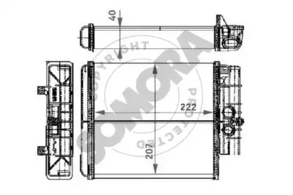 Теплообменник, отопление салона SOMORA купить