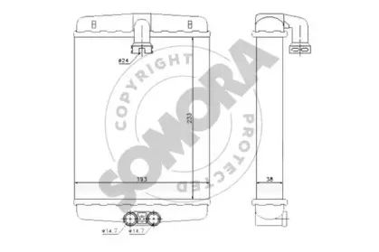 Теплообменник, отопление салона SOMORA купить