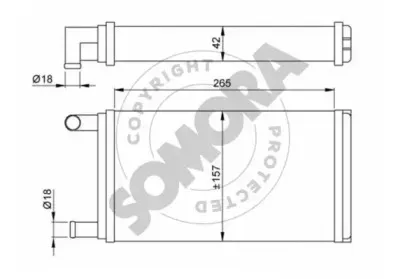 Теплообменник, отопление салона SOMORA купить