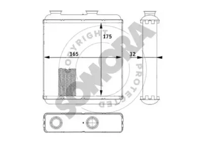 Теплообменник, отопление салона SOMORA купить