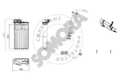 Теплообменник, отопление салона SOMORA купить