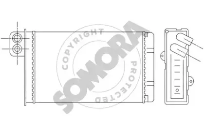Теплообменник, отопление салона SOMORA купить
