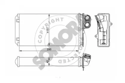 Теплообменник, отопление салона SOMORA купить