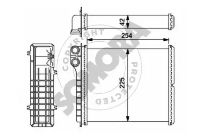 Теплообменник, отопление салона SOMORA купить