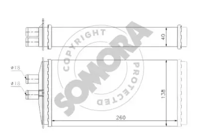 Теплообменник, отопление салона SOMORA купить