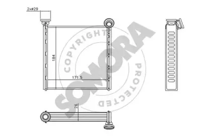 Теплообменник, отопление салона SOMORA купить