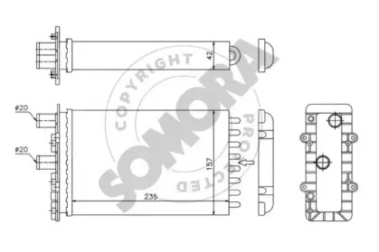 Теплообменник, отопление салона SOMORA купить