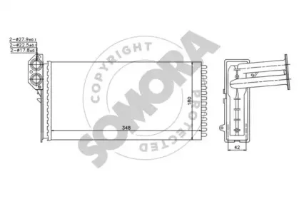 Теплообменник, отопление салона SOMORA купить