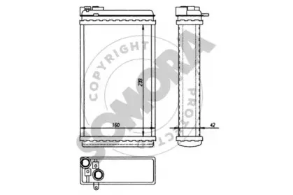 Теплообменник, отопление салона SOMORA купить