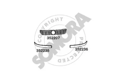 Решетка радиатора SOMORA купить