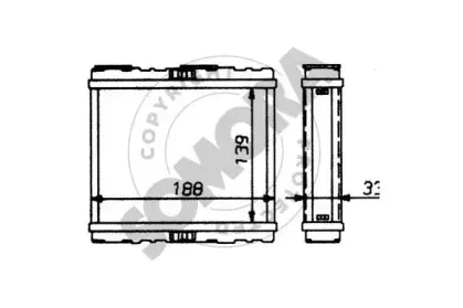 Теплообменник, отопление салона SOMORA купить