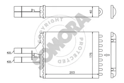 Теплообменник, отопление салона SOMORA купить