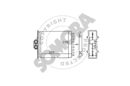 Теплообменник, отопление салона SOMORA купить