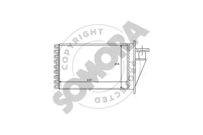 Теплообменник, отопление салона SOMORA купить