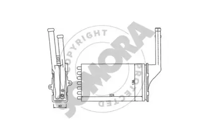 Теплообменник, отопление салона SOMORA купить