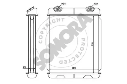 Теплообменник, отопление салона SOMORA купить