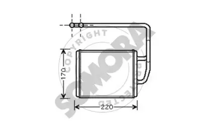 Теплообменник, отопление салона SOMORA купить