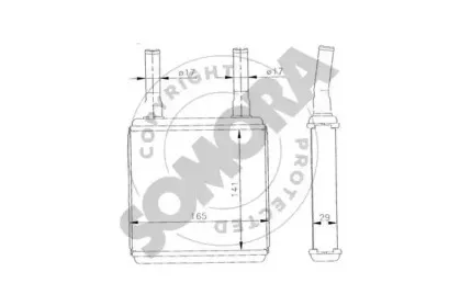 Теплообменник, отопление салона SOMORA купить