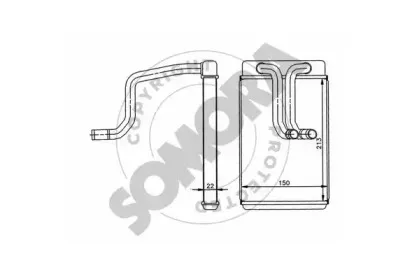 Теплообменник, отопление салона SOMORA купить