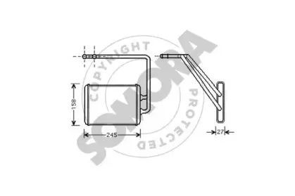 Теплообменник, отопление салона SOMORA купить